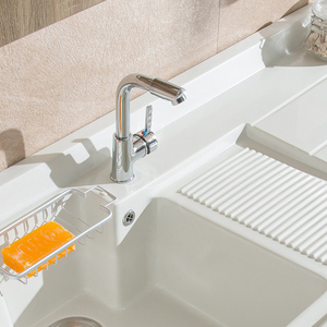 <span class=keywords><strong>Mobile</strong></span> da <span class=keywords><strong>Bagno</strong></span> Personalizzato in Solid Surface e <span class=keywords><strong>Mobile</strong></span> Lavanderia <span class=keywords><strong>con</strong></span> Lavabo per Lavatrice - Product Image 5