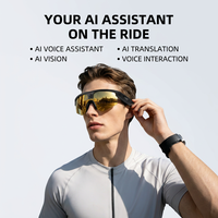 Gafas de Ciclismo Inteligentes con Cámara, Traducción por IA, Asistente de Voz, Grabación de Video 1080P, Audio Inalámbrico, Transferencia WiFi, OEM