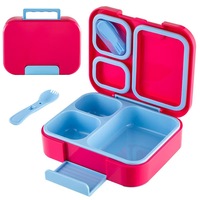 Boîte à lunch en plastique PP épaissi, améliorée, amovible, sans BPA, compatible micro-ondes et lave-vaisselle, écologique, chauffable, avec poignée et fermeture à un bouton