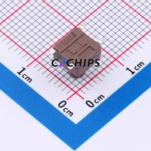 TSX06311-075D332DH-R0700 Tactile Switch SMD-4P,6.1x6.1mm Switch Single Pole Single Throw Round Button 1.8N 6.1mm - Product Image 2
