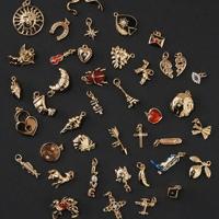 Non Tanirsh minuscule bricolage breloque croix ange aile soleil coeur amour dés chien coquille breloque clé cadeau femmes enfants pendentif en acier inoxydable