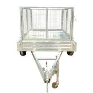 8x5 caja de <span class=keywords><strong>remolque</strong></span> de 3500kg GVW <span class=keywords><strong>2</strong></span> del coche <span class=keywords><strong>remolque</strong></span> del eje portador con 1000mm jaula de malla - Product Image 5