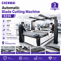 Machine de découpe à couteau vibrant à grande vision Shandong Chenmai 3235 pour la découpe de housses de canapé et de cuir de meubles