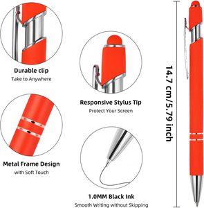 Custom Logo 2 in 1 Touch Screen Luxury Ballpoint <b>Pen</b> with Stylus Tip Eco-Friendly Metal Promotional <b>Gift</b> Low Price Ballpoint <b>Pen</b> - Product Image 2