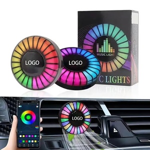 Deodorante per Auto con LED, Clip per Bocchetta d'Aria, Luce Atmosferica Ritmica Multicolore, Controllo APP, Illuminazione Ambientale per Auto - Product Image 1