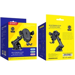 ที่ยึดโทรศัพท์มือถือในรถยนต์ Kaku พร้อมถ้วยดูดสุญญากาศ ใช้ได้กับทุกยี่ห้อ ติดตั้งได้ทั้งบนแผงหน้าปัดและกระจกหน้ารถ - Product Image 5
