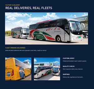 Autobus de 13,2 mètres, 42-49 places, pour le transport interurbain en Afrique, moteurs diesel WeiChai / Cummins - Product Image 2
