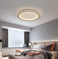 Plafonnier LED Rond Ultra Mince pour Chambre à Coucher Design Moderne en Acrylique pour le Salon