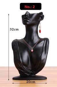 No.2 ciondola orecchini pendenti bracciale collana in resina busto corpo manichino gioielli display set stand manichino donna personalizzato - Product Image 3