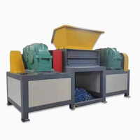 Déchiqueteur à double arbre en bois et bambou avec boîte de vitesses et roulement, déchiqueteur de plastique haute efficacité pour le traitement des vieux canapés, meubles et palettes