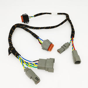 定制汽车Deutsch DT/DTM/DTP系列连接器电缆尼龙编织汽车线束 - Product Image 1