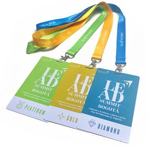 <span class=keywords><strong>Carte</strong></span> PVC imprimable vierge avec logo personnalisé et réutilisable, <span class=keywords><strong>carte</strong></span> d'identité du personnel de l'hôtel, insigne nominatif du personnel de l'hôtel avec lanière - Product Image 4