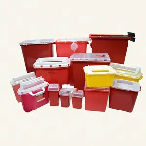 Medical Sharp Bin Malaysia Standard For Lab Hospital Yellow Plastic Sharps Container