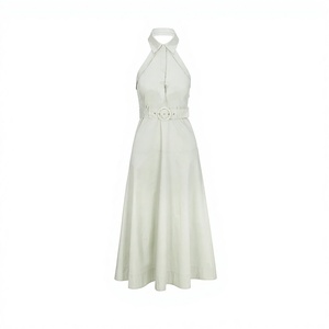 Robe midi décontractée élégante à ceinture en tricot de haute qualité LEDUO pour femmes, idéale pour l'été - Product Image 3