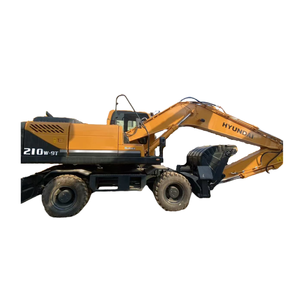 Excavatrice sur pneus Hyundai 210W-9T d'occasion, 90% neuve, haute qualité, bon prix, avec moteur Cummins, Hyundai 210W-9T à vendre - Product Image 1