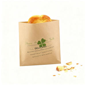 Sacs à pain en papier écologiques, résistants à la graisse et à l'eau, de qualité alimentaire, avec fermeture à clip et fenêtre, pour pain libanais pita - Product Image 4