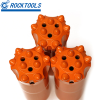 Broca de botón de roca R32 de 45 mm de carburo de tungsteno para túneles y canteras