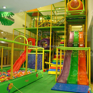 Playpedia Playground Ensemble de jeu souple d'intérieur pour enfants, filet d'escalade arc-en-ciel personnalisable, coloré et tissé à la main, filet arc-en-ciel commercial - Product Image 2