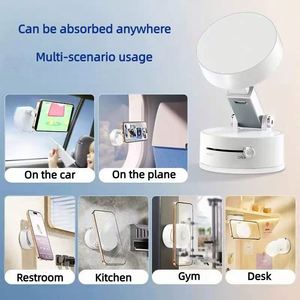Nouvelle ventouse magnétique à adsorption puissante, multi-usages, pliable et extensible, blanc clair, pour bureau et voiture - Product Image 4