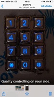 Clavier métallique à rétroéclairage LED basse consommation, matrice 3x4 avec circuit imprimé