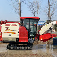 Moissonneuse-batteuse diesel d'occasion au meilleur prix pour riz, blé, maïs, soja – Moissonneuse de céréales semi-automatique – Machinerie agricole