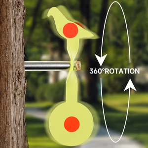 Bersaglio Portatile per Allenamento con Fionda Resistente ai Colpi Bersaglio in Metallo da Taglio per Alberi Tiro al Pollo - Product Image 3
