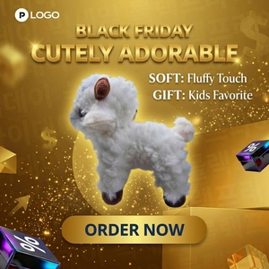 Sincan Koyun Peluş Kolye Ucu Sevimli Karikatür Koyun Peluş Oyuncak Süsü Çiftler Anahtarlık Charm Polyester Elyaf Toplu File Çanta - Product Image 1