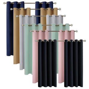 <span class=keywords><strong>Rideau</strong></span> occultant 100% noir moderne pour <span class=keywords><strong>chambre</strong></span> à coucher, salon et hôtel – Rideaux occultants économiques pour fenêtres - Product Image 1