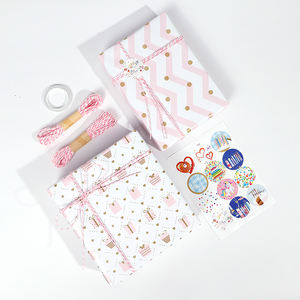 Premium reciclado personalizado impreso niños fiesta de cumpleaños regalo de lujo embalaje personalizado para papel de regalo - Product Image 5