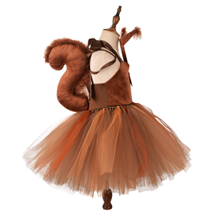 Disfraz de Ardilla para Niños BAIGE 2024, Traje de Animal <span class=keywords><strong>con</strong></span> Cola de Poliéster, Disfraz para el Día del Niño, Actuaciones, Juegos de Rol, Halloween - Product Image 1