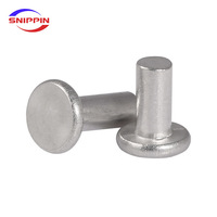 Rivets en acier inoxydable rivet à percussion solide à tête plate rivet à percussion solide à tête ronde GB109