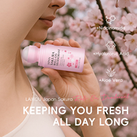 Дезодорант-антиперспирант Laikou Japan Sakura Vegan Roll On для женщин, эффективная защита от запаха.