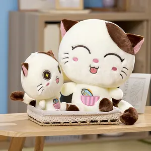 부드럽고 귀여운 박제 장난감 어린이 프로모션 도매 맞춤형 로고 박제 장난감 봉제 고양이