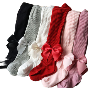 <span class=keywords><strong>Leggings</strong></span> colorati in maglia di cotone a coste per bambine 0-6T bambini piccoli stile spagnolo calze collant collant Casual - Product Image 1