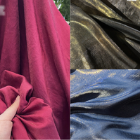 Kain Satin Rayon Emas Iridescent Lembut Ramah Kulit untuk Hanfu, Pakaian Formal, Pembungkus Kado, dan Menjahit Pakaian