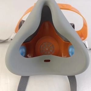 8800 <span class=keywords><strong>Respirator</strong></span> silikon Anti debu EN 140 masker Gas setengah wajah untuk pengamplasan Las metalurgi masker Gas karbon aktif - Product Image 3