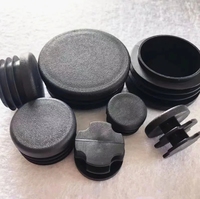 Bouchon de tuyau rond en plastique de 25mm Bouchon de chaise Bouchon de chaise de lit en fer Tuyau en acier Pe Bouchon à face plate en acier inoxydable