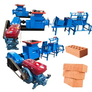 粘土レンガ製造機全自動焦げた土壌および米国での建築用粘土ブロック製造機