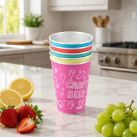 Gobelet magique en aluminium réutilisable de 16 oz avec logo personnalisé, changeant de couleur selon la température, pour stade