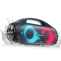 Altavoz Portátil Hopestar A50 de 60W, Altavoz para Exteriores Resistente al Agua IPX6, Tarjeta TF, Luces RGB, Batería de 8800mAh, para Fiestas