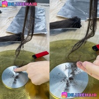 Cheveux Diluxe 100% naturels non traités, cheveux humains bruts vietnamiens, 10 à 32 pouces, lisses et soyeux, mèches à double trame.