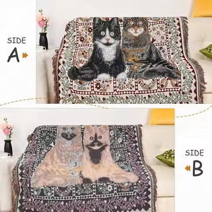 Hochwertige Camping Warm gewebte Decke Picknick Böhmische Sofa Stuhl Bettdecke Dekoration Outdoor Doppelseitige Decke - Product Image 3