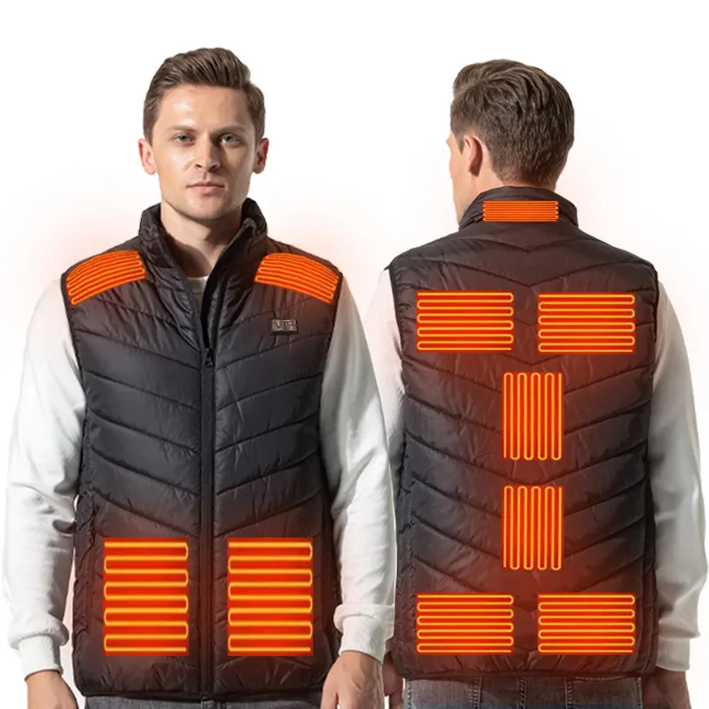 Winterzone 11 Verwarmingsvest Usb Oplaadbare Batterij Verwarmd Winterjas Verwarmd Vest