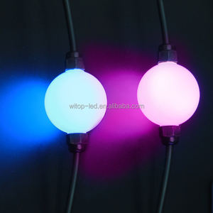 Lumière ponctuelle LED 24V RGB IP67 étanche en plastique <span class=keywords><strong>blanc</strong></span> chaud pour clôture de jardin et façade de bâtiment - Product Image 2