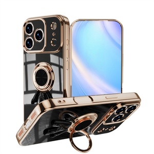 เคสโทรศัพท์เคลือบหรูหรา ลายอวกาศ พร้อมที่วางแหวน 3 มิติ สำหรับ iPhone 17 17 Air 16 15 14 13 12 11 Pro Max XS Max ป้องกันกล้อง - Product Image 4