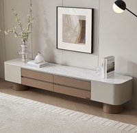 Meuble TV mural moderne de luxe en bois E0, directement de l'usine, compatible avec les téléviseurs de 60 à 64 pouces, pour salon, mobilier de maison, OEM ODM