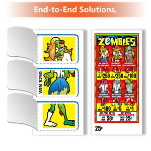 ODM kéo Tab Xổ Số vé Ba cửa sổ phù hợp với trò chơi Pull-tabs thẻ sản xuất tùy chỉnh chiến thắng và thiết kế miễn phí - Product Image 3