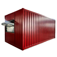 Magasin de commodité modulaire mobile CE, maison mobile, maison détachable, personnalisable, portable, pour la vente de nourriture, de boissons et de café, 20 pieds, 40 pieds