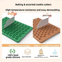 Moldes de Silicona para Chocolate de Fácil Limpieza, con Forma de Pavo, Hombre de Jengibre y Árbol de Navidad, para Hornear y Repostería