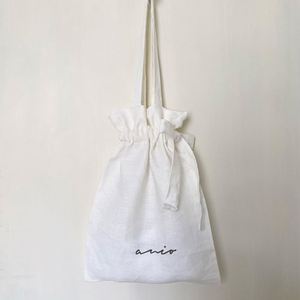 Hot Selling Cotton Muslin <b>Drawstring</b> <b>Pouch</b> Customized Logo Printing Cotton Dust <b>Pouch</b> With Tote - Product Image 1